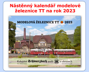 Nástěnný kalendář modelové železnice TT na rok 2023